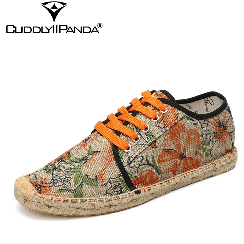 CuddlyIIPanda Purple Orange Canvas Espadrilles Hand-Painted Men Sneakers Flowers Flax Casual Shoes Straw Weaving Fisherman Shoes
CuddlyIIPanda Purple Orange Canvas Espadrilles Hand-Painted Men Sneakers Flowers Flax Casual Shoes Straw Weaving Fisherman Shoes