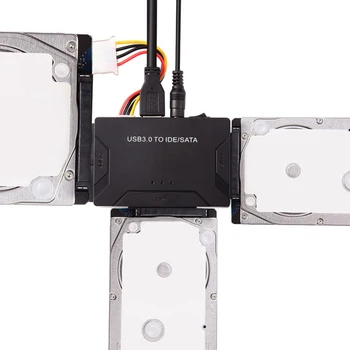 SATA Combo USB IDE SATA Adapter Hard Disk SATA to USB3.0 Data Transfer Converter for 2.5/3.5 Optical Drive HDD SSD
SATA Combo USB IDE SATA Adapter Hard Disk SATA to USB3.0 Data Transfer Converter for 2.5/3.5 Optical Drive HDD SSD