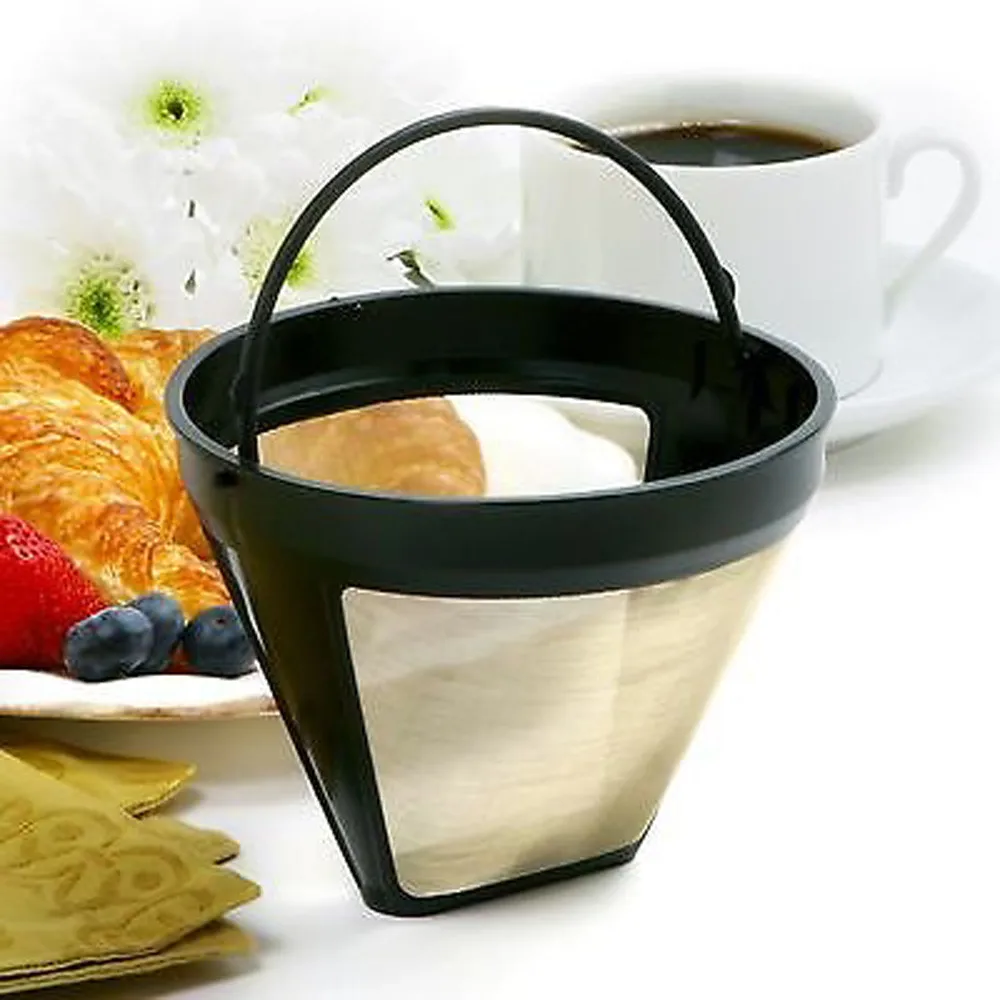 Cone Shape Permanent Coffee Filter 10-12 Cup Washable Reusable Coffee Filter Mesh With Handle Cafe Coffee Maker Machine Tea Tool
Cone Shape Permanent Coffee Filter 10-12 Cup Washable Reusable Coffee Filter Mesh With Handle Cafe Coffee Maker Machine Tea Tool
