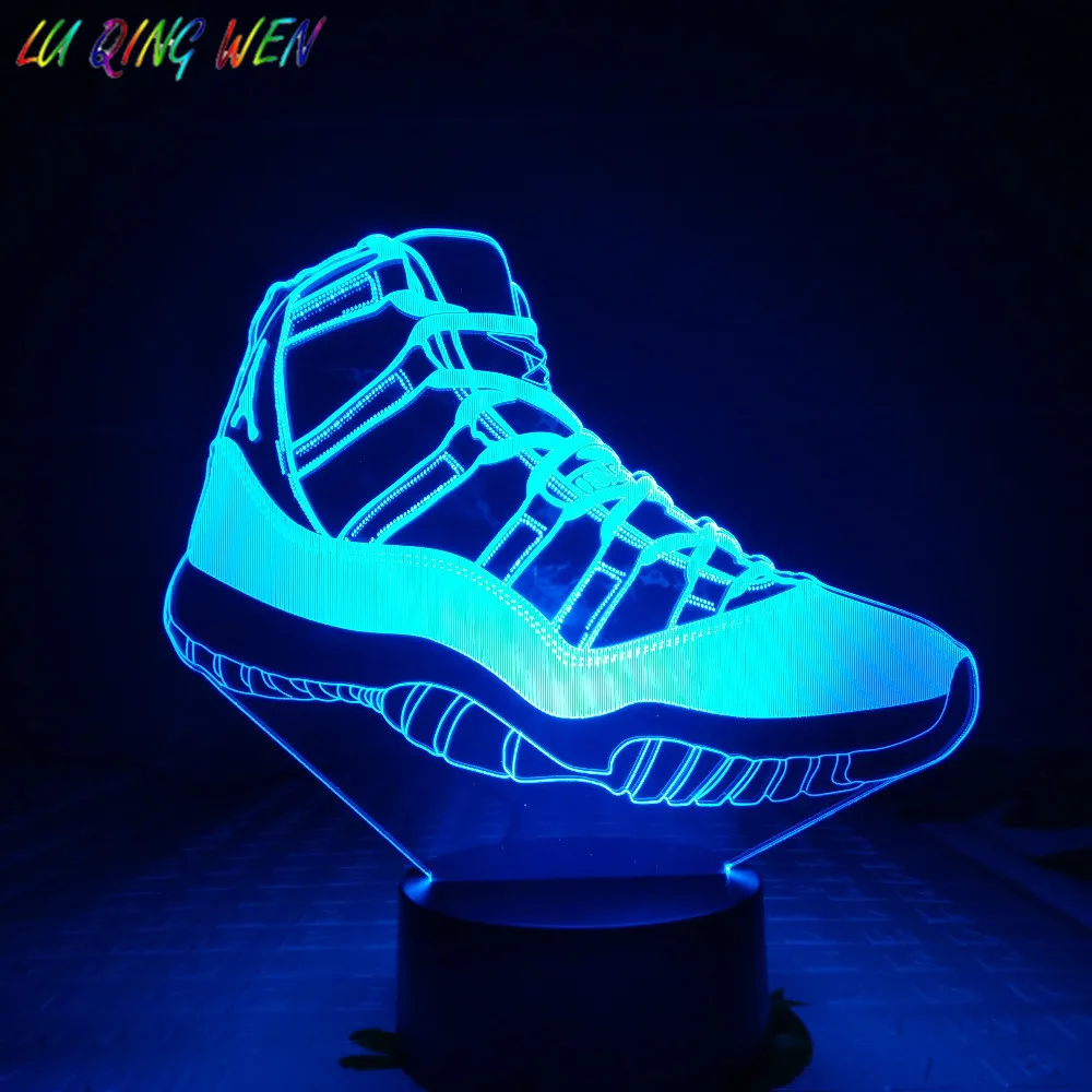 Sneaker Jordan AJ 11 Kids Night Light Led Basketball Michale Jordan Home Decoration Light Child Present Bedside Table Lamp 3D
Sneaker Jordan AJ 11 Kids Night Light Led Basketball Michale Jordan Home Decoration Light Child Present Bedside Table Lamp 3D