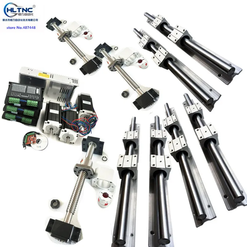 cnc set 16 mm linear rail +sfu1605+3 axis 425 Oz/in nema 23 stepper motor kit SBR16/rm1605-500/900/1100mm+BKBF12+DSG16H+coupler
cnc set 16 mm linear rail +sfu1605+3 axis 425 Oz/in nema 23 stepper motor kit SBR16/rm1605-500/900/1100mm+BKBF12+DSG16H+coupler