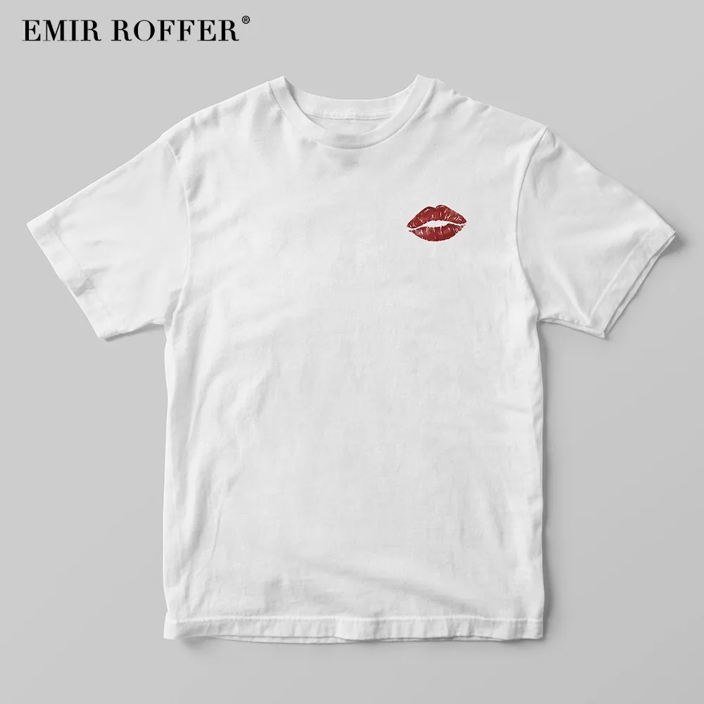 EMIR ROFFER Red Lips T Shirt Women Female T-shirt Fashion Harajuku Print White Cotton Summer 2018 Tee Shirt Femme Tshirt
EMIR ROFFER Red Lips T Shirt Women Female T-shirt Fashion Harajuku Print White Cotton Summer 2018 Tee Shirt Femme Tshirt