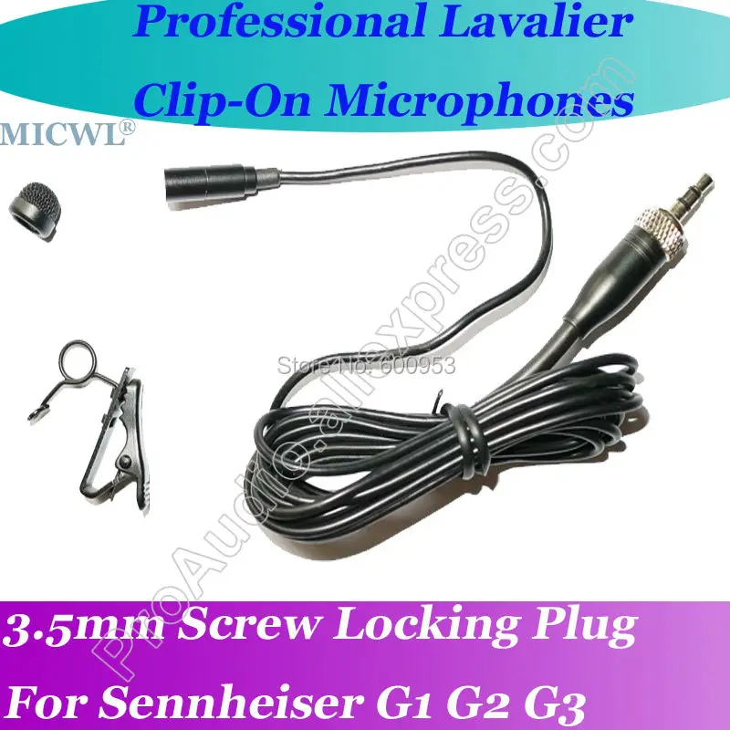 in Stock ! MICWL Lavalier Lapel Microphone For Sennheiser EW G1 G2 G3 with Metal Cap Hat
in Stock ! MICWL Lavalier Lapel Microphone For Sennheiser EW G1 G2 G3 with Metal Cap Hat