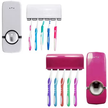 Automatic Toothpaste Dispenser with Toothbrush Holders Set Toothpaste Squeezer Toothbrush Holders Bathroom Accessories W7432
Automatic Toothpaste Dispenser with Toothbrush Holders Set Toothpaste Squeezer Toothbrush Holders Bathroom Accessories W7432