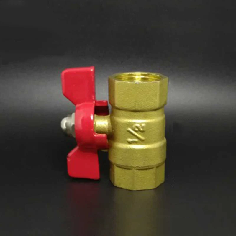 1/2 "BSP гнездо x 1/2" BSP Женская нить двухсторонний латунный запорный шаровой