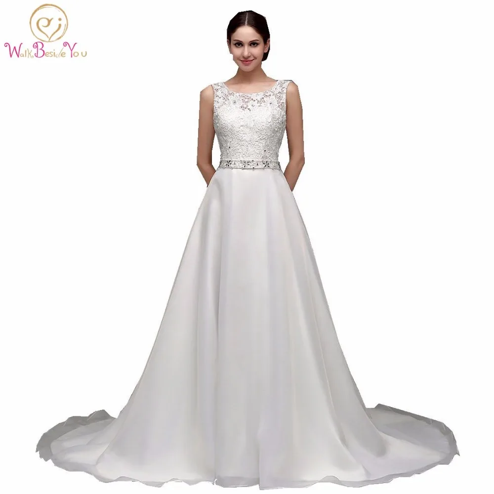 2019 A-line Style Cheap Wedding Dresses Walk China Lace Top Long Train Bridal Gowns Beaded Waist Vestido De Noiva Princesa
2019 A-line Style Cheap Wedding Dresses Walk China Lace Top Long Train Bridal Gowns Beaded Waist Vestido De Noiva Princesa