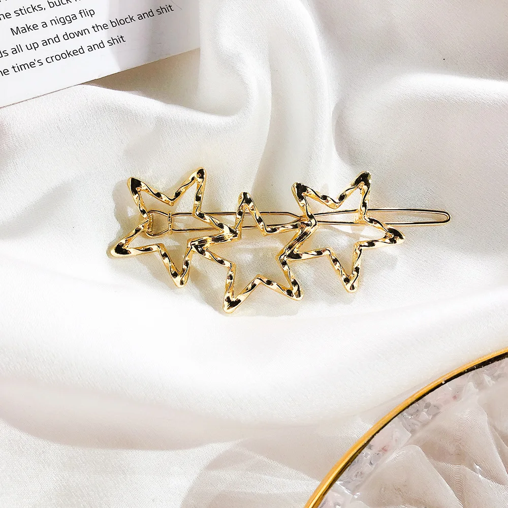 Korean Fashion Women Geometric Gold Metal Star Hair Clips Vintage Hairpin For Girls Hair Accessories Jewelry Vintage Hairgrip
Korean Fashion Women Geometric Gold Metal Star Hair Clips Vintage Hairpin For Girls Hair Accessories Jewelry Vintage Hairgrip