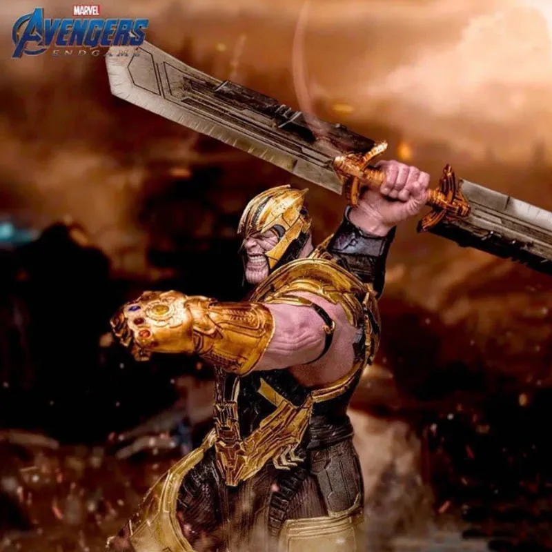 Marvel Avengers 4 Thanos infinity Double-edged sword Action Figure Thanos Metal Material model key chain men women gift toys
Marvel Avengers 4 Thanos infinity Double-edged sword Action Figure Thanos Metal Material model key chain men women gift toys