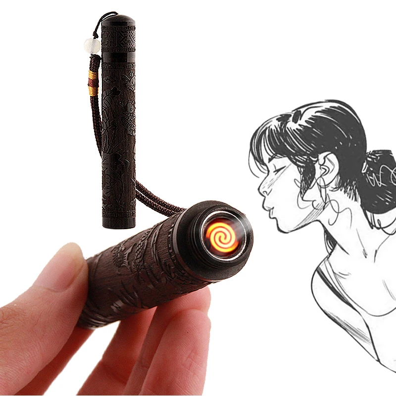 SQ7589mu diao Alibaba Hot Selling China Retro design wooden lighter No button Blow it to ignite Usb lighter
SQ7589mu diao Alibaba Hot Selling China Retro design wooden lighter No button Blow it to ignite Usb lighter