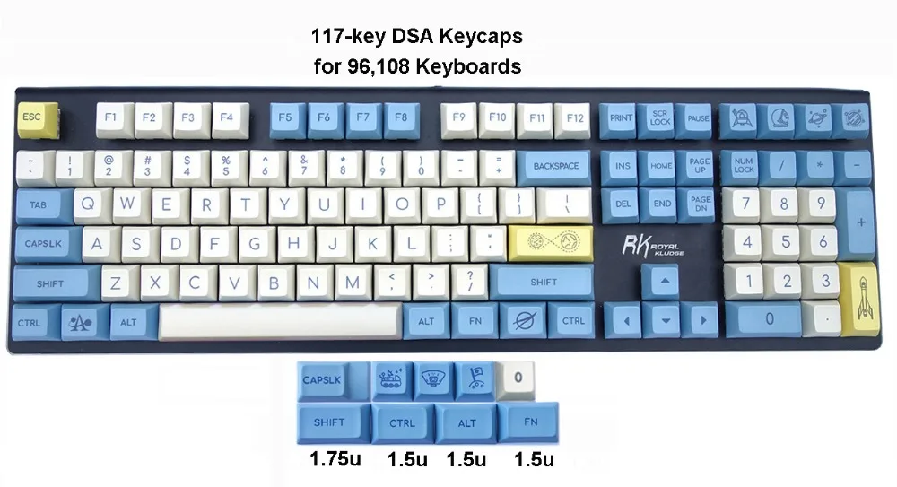 96 108-key DSA Keycaps PBT Dye-sublimation Top Print Novelty Keycaps for Cherry MX Switches of Mechanical Keyboards Free Ship
96 108-key DSA Keycaps PBT Dye-sublimation Top Print Novelty Keycaps for Cherry MX Switches of Mechanical Keyboards Free Ship