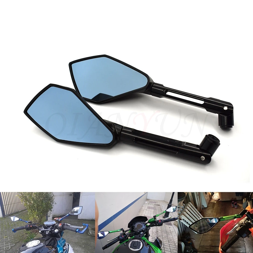 Aluminum CNC motorcycle Side mirror rearview Mirrors for Kawasaki Z900 Z 900 Z750 Z650 Z250 Z300 ER-6N NINJA 300R 250R 400R ZX9
Aluminum CNC motorcycle Side mirror rearview Mirrors for Kawasaki Z900 Z 900 Z750 Z650 Z250 Z300 ER-6N NINJA 300R 250R 400R ZX9