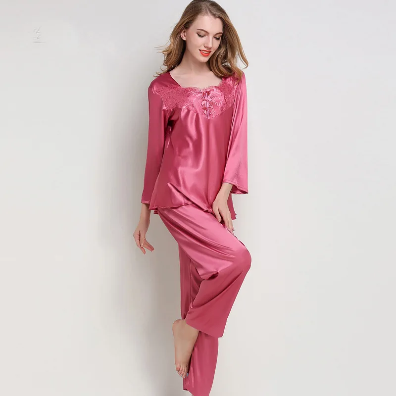 Sexy Lace Pajamas Sets Women's Summer Thin Two-piece Slim Sleeping Pajamas Slip Ice Silk Sleeping Lace Set Fashion Home Clothing
Sexy Lace Pajamas Sets Women's Summer Thin Two-piece Slim Sleeping Pajamas Slip Ice Silk Sleeping Lace Set Fashion Home Clothing