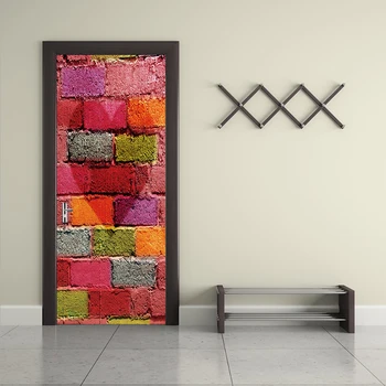 3D Print Brick Wall Poster PVC Waterproof Entire Door Sticker Creative Stickers Door Wall Sticker DIY Mural Bedroom Home Decor
3D Print Brick Wall Poster PVC Waterproof Entire Door Sticker Creative Stickers Door Wall Sticker DIY Mural Bedroom Home Decor