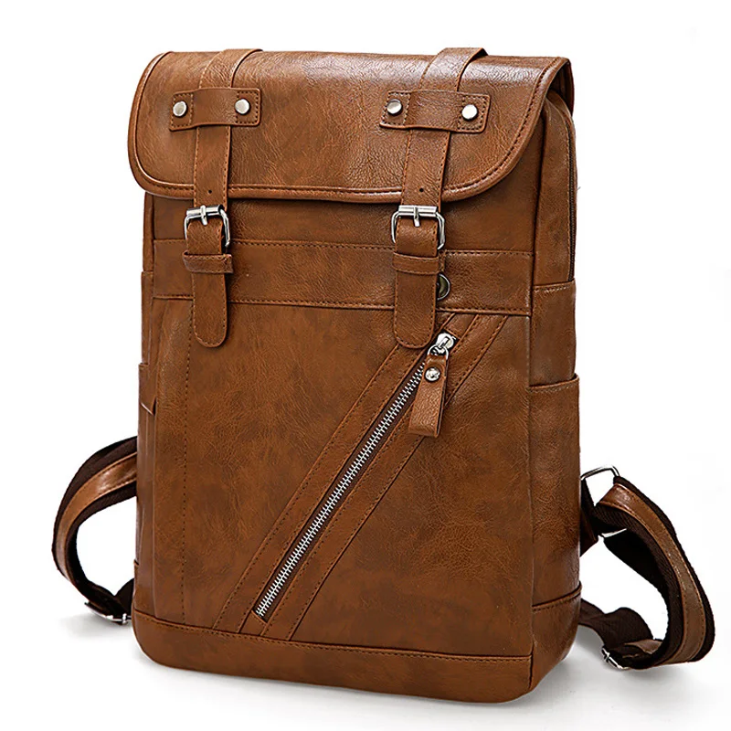 Vintage Designer Men Backpack Waterproof PU Leather Travel Bag Man Large Capacity Teenager Male School Mochila Laptop Backpacks
Vintage Designer Men Backpack Waterproof PU Leather Travel Bag Man Large Capacity Teenager Male School Mochila Laptop Backpacks