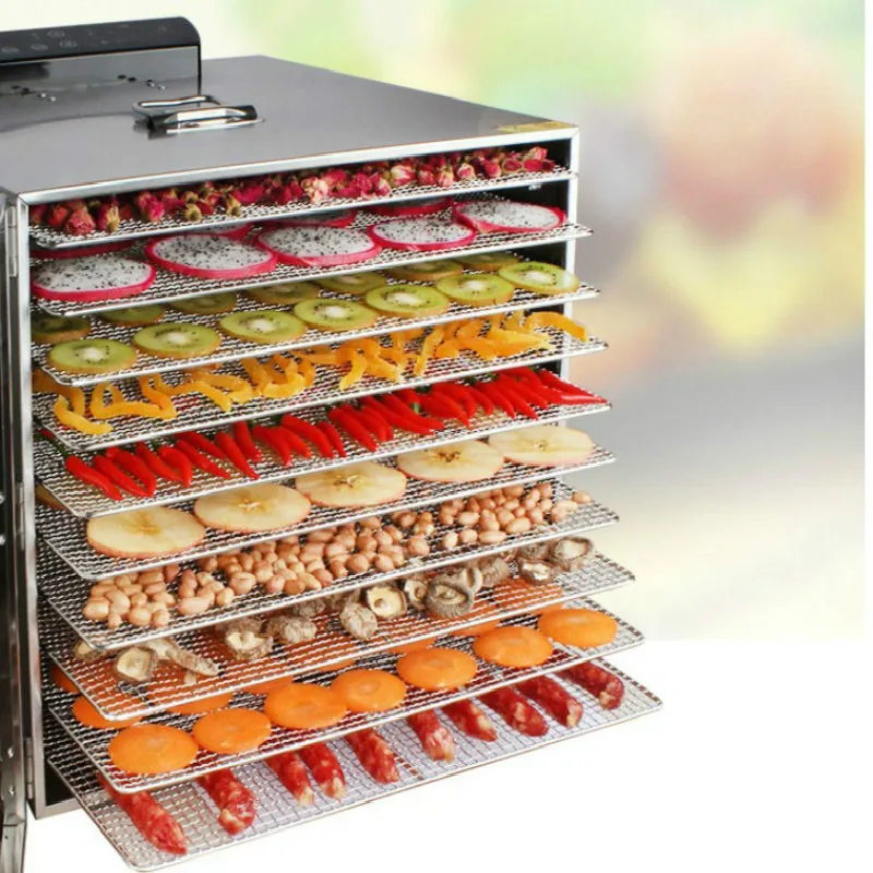 10 Layers Commercial LED Smart Control Electric Dehydrator Fruit Stainless Steel Vegetable Drying Machine Herbal Food Safe Dryer
10 Layers Commercial LED Smart Control Electric Dehydrator Fruit Stainless Steel Vegetable Drying Machine Herbal Food Safe Dryer