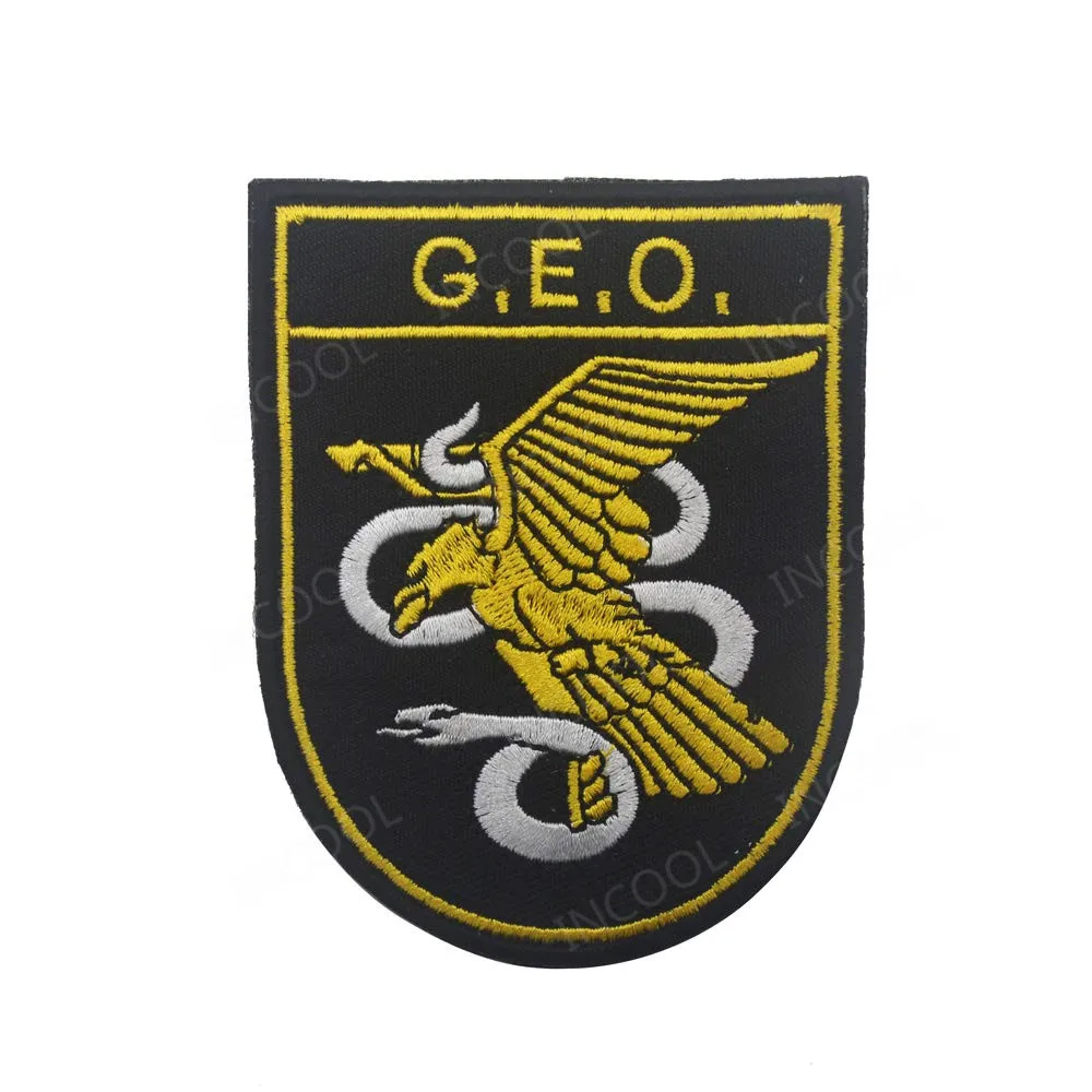 Spain National GEO Embroidery Patch Military Morale Patches Combat Tactical Appliques Spanish Eagle Snake Embroidered Badges
Spain National GEO Embroidery Patch Military Morale Patches Combat Tactical Appliques Spanish Eagle Snake Embroidered Badges
