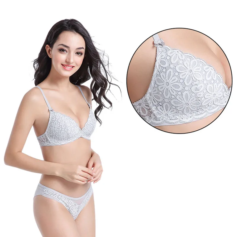 Women Embroidery Sexy Bra Set (11)