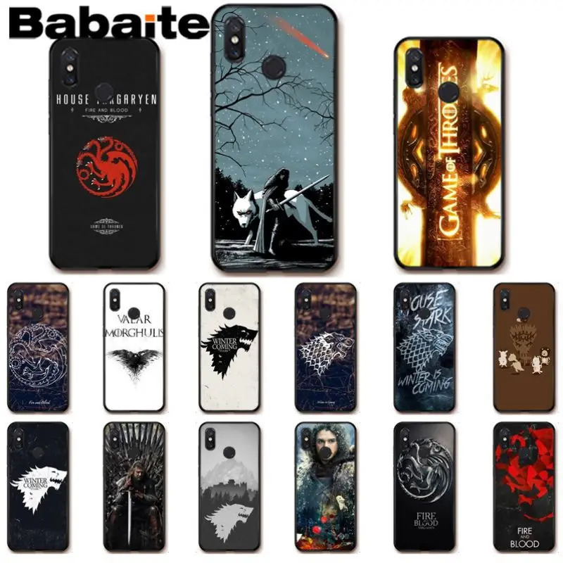 babaite Game of Thrones Novelty Fundas Phone Case Cover For xiaomi mi 8se 6 mi8lite note2 note3 mix2 max2 max3 Mobile Cases
babaite Game of Thrones Novelty Fundas Phone Case Cover For xiaomi mi 8se 6 mi8lite note2 note3 mix2 max2 max3 Mobile Cases