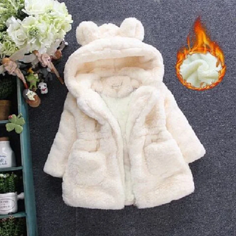 2019 Winter Baby Girl Jackets Outerwear Et Velour Fabric Garment Lovely Coat Plus Velvet Thickening Rabbit Ears Sweater Snowsuit
2019 Winter Baby Girl Jackets Outerwear Et Velour Fabric Garment Lovely Coat Plus Velvet Thickening Rabbit Ears Sweater Snowsuit