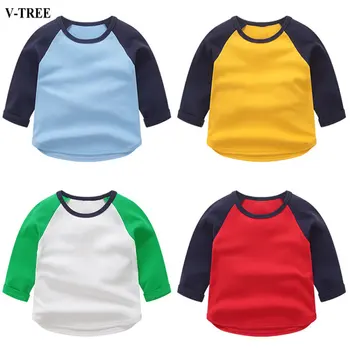 Autumn Boys Shirts Solid Color T-shirt For Kids Long Sleeve Children Tops Cotton Baby Blouse 1-8T School Outerwear Clothing
Autumn Boys Shirts Solid Color T-shirt For Kids Long Sleeve Children Tops Cotton Baby Blouse 1-8T School Outerwear Clothing