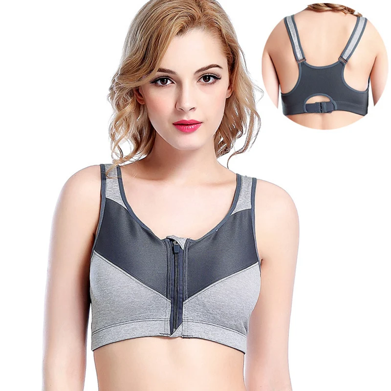 Womens Zipper Push Up Sports Bras Brassiere Vest Underwear Shockproof Breathable Gym Fitness Athletic Running Yoga Bh Sport Tops
Womens Zipper Push Up Sports Bras Brassiere Vest Underwear Shockproof Breathable Gym Fitness Athletic Running Yoga Bh Sport Tops