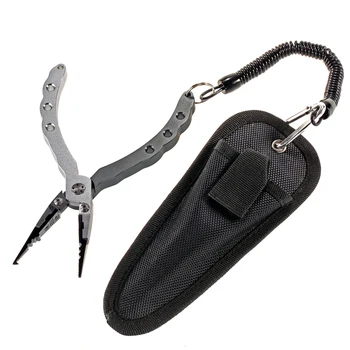 Lixada Fish Holder with Sheath and Lanyard Aluminum Fishing Pliers Braid Cutters Split Ring Pliers Hook Remover Fishing Tool
Lixada Fish Holder with Sheath and Lanyard Aluminum Fishing Pliers Braid Cutters Split Ring Pliers Hook Remover Fishing Tool