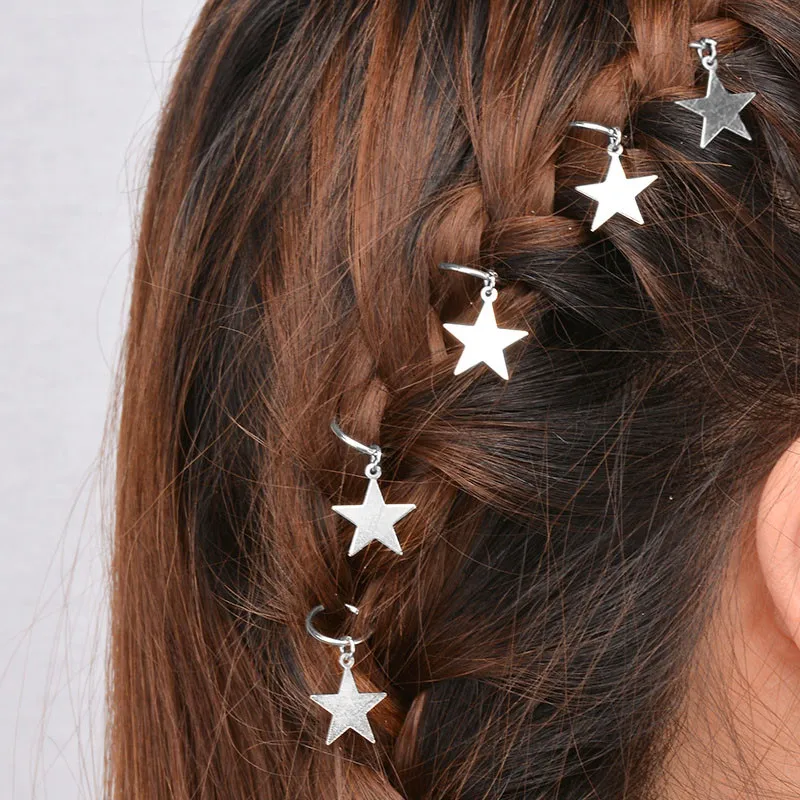 SexeMara 5pc/set Gold Hairpins For Women Silver Round Star Shell Fatima Hand Hair Jewelry Dread lock Hoop Accessories Girlfriend
SexeMara 5pc/set Gold Hairpins For Women Silver Round Star Shell Fatima Hand Hair Jewelry Dread lock Hoop Accessories Girlfriend