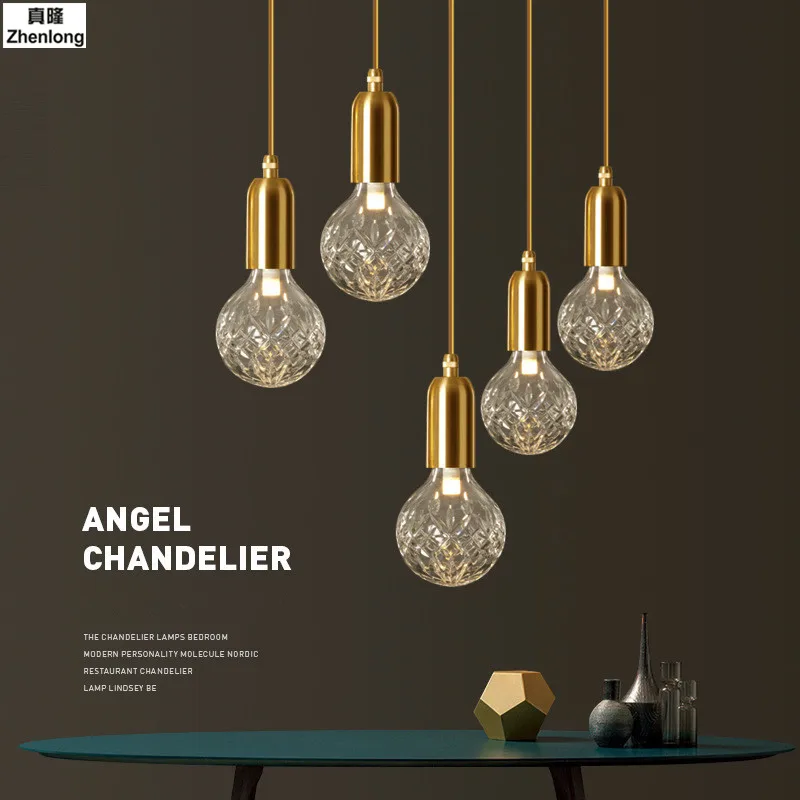 Single Head Light Restaurant Bar Crystal Glass Lamp Creative Display Copper Led Bedside Pendant Lamp Hallway Living Room Hous
Single Head Light Restaurant Bar Crystal Glass Lamp Creative Display Copper Led Bedside Pendant Lamp Hallway Living Room Hous