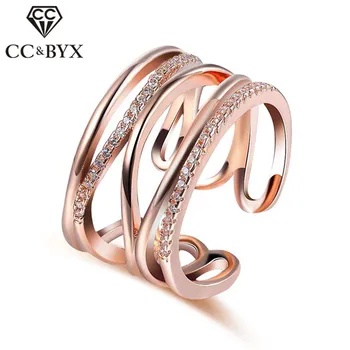 CC Luxury Jewelry Rings For Women Simple Creative Bijoux Femme Open Adjustable Ring Bridal Wedding Engagement Anel CC1394
CC Luxury Jewelry Rings For Women Simple Creative Bijoux Femme Open Adjustable Ring Bridal Wedding Engagement Anel CC1394