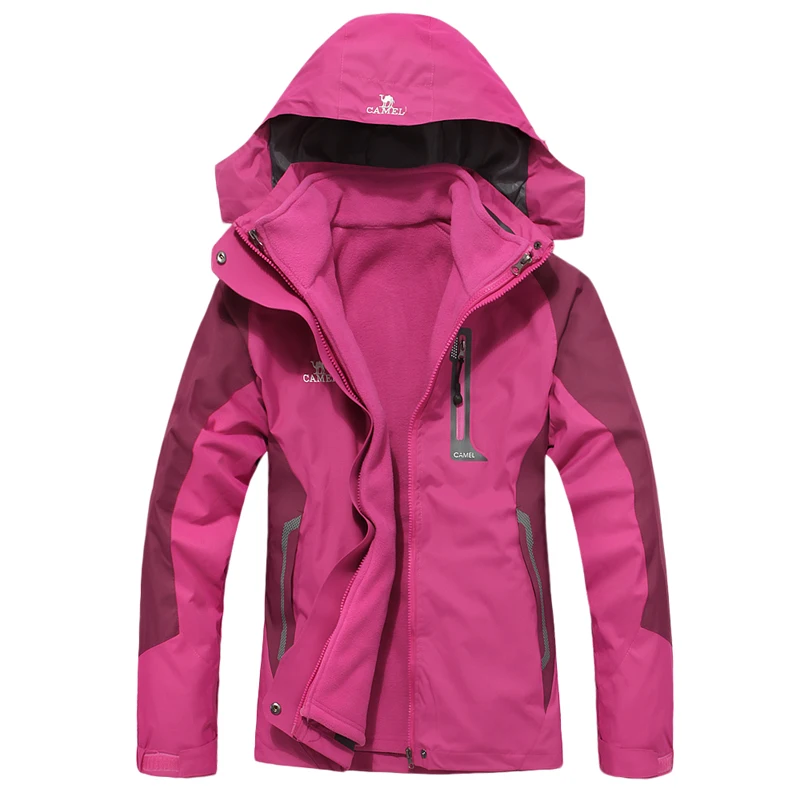 Outdoor jacket Women camel hiking clothing 3-in-1 twinset fleece liner windproof thermal female =YcfW5
Outdoor jacket Women camel hiking clothing 3-in-1 twinset fleece liner windproof thermal female =YcfW5