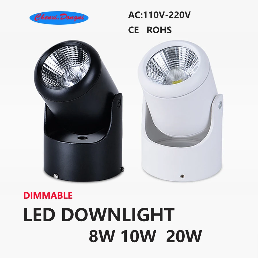 Dimmable for surface mounting led lamps 8w10w20w light angle adjustable to the lobby office bathroom / gallery / shop / passage
Dimmable for surface mounting led lamps 8w10w20w light angle adjustable to the lobby office bathroom / gallery / shop / passage