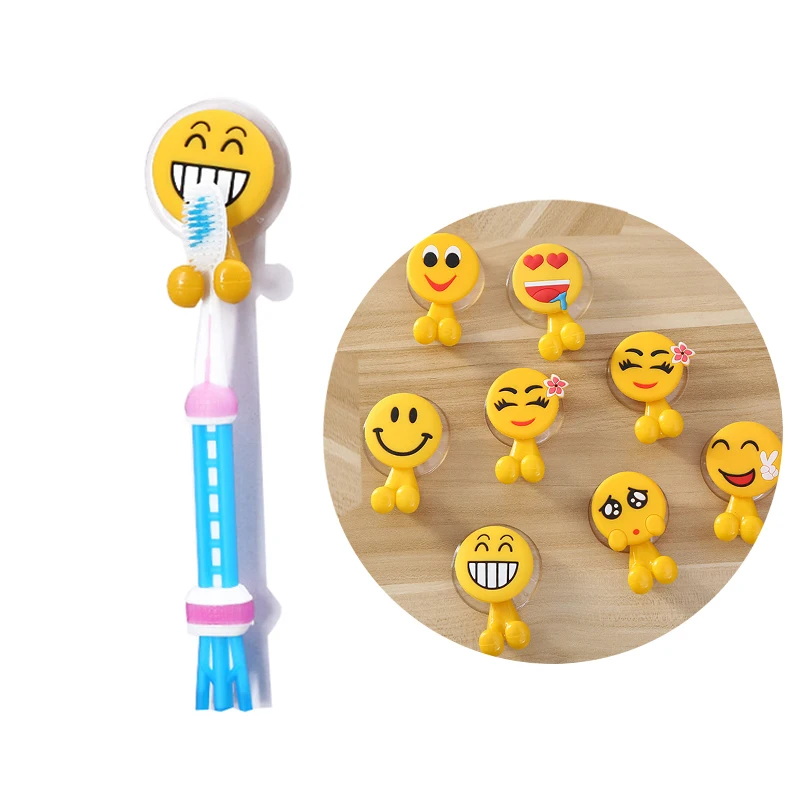 BalleenShiny Creative Emoticon Shaver Toothbrush Holder Organizer PVC Smiley Cartoon Strong Suction Cup Storage Rack Random Type
BalleenShiny Creative Emoticon Shaver Toothbrush Holder Organizer PVC Smiley Cartoon Strong Suction Cup Storage Rack Random Type