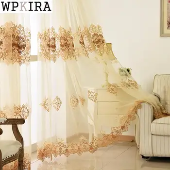 Luxury Blackout Curtains For Living Room Flowers embroidery curtains for bedroom windows fabric blinds tulle curtains 160&30 
Luxury Blackout Curtains For Living Room Flowers embroidery curtains for bedroom windows fabric blinds tulle curtains 160&30