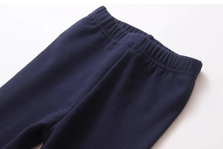 2018 Spring Autumn Kids Children Birthday Gift Solid Color Pink Navy Blue Gray Cat Bow Embroidery Butterfly Leggings For Girls (15)