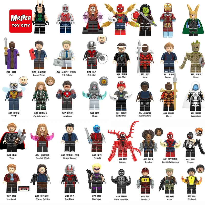 For legoing Marvel Super Hero Grinch Deadpool Venom Antman Spider Iron man Avengers THOR loki Building Blocks Toys Figures YY30
For legoing Marvel Super Hero Grinch Deadpool Venom Antman Spider Iron man Avengers THOR loki Building Blocks Toys Figures YY30