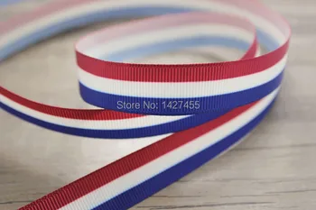 100 Yards 3/8" (9-10mm) of single-sided wine white and navy blue striped Wedding Craft grosgrain ribbon
100 Yards 3/8" (9-10mm) of single-sided wine white and navy blue striped Wedding Craft grosgrain ribbon