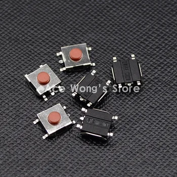 

Free shipping 100PCS SMD 5Pin 6X6X3.1MM Red Tactile Tact Push Button Micro Switch Momentary