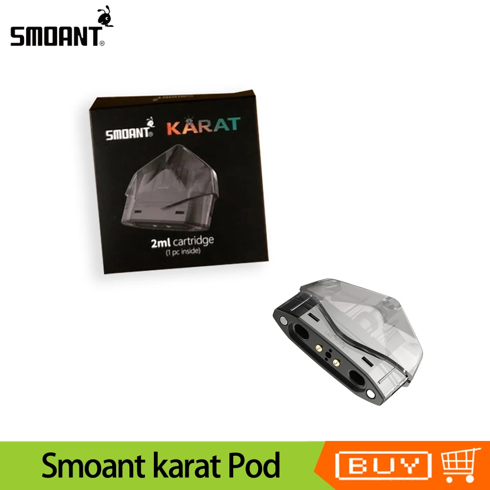 Original Smoant Karat Replacement Pod 2ml Capacity Catridge 1.3ohm Coil All-in-one System for Smoant Karat Pod Vape Kit Vaper
Original Smoant Karat Replacement Pod 2ml Capacity Catridge 1.3ohm Coil All-in-one System for Smoant Karat Pod Vape Kit Vaper