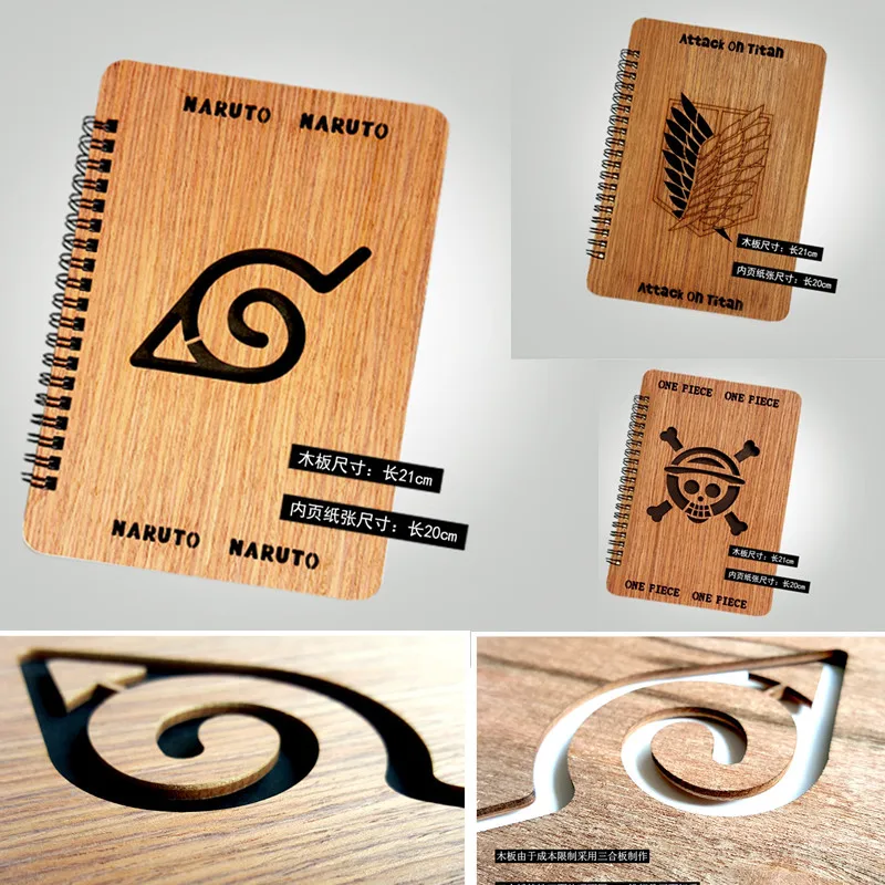Cartoon Attack on Titan Giant One Piece Naruto Notebook Paper Notepad Retro Handmade Wooden Luffy Great Cosplay Gift
Cartoon Attack on Titan Giant One Piece Naruto Notebook Paper Notepad Retro Handmade Wooden Luffy Great Cosplay Gift