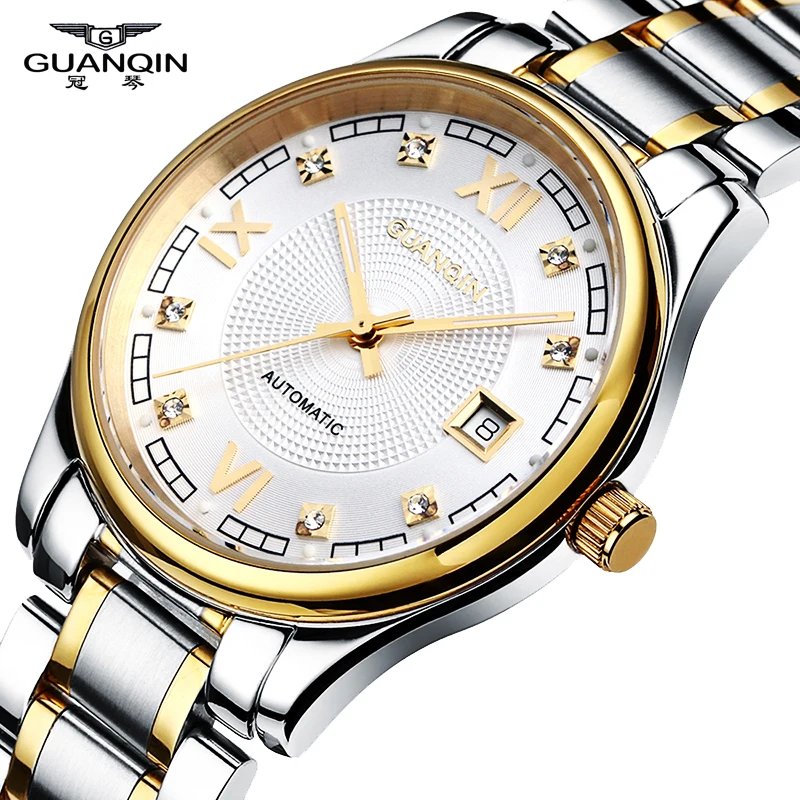 

2018 Men Watches Fashion Brand GUANQIN Watch Men with Date Mechanical Watches Sapphire Sale Watch Waterproof Dress Wristwatches