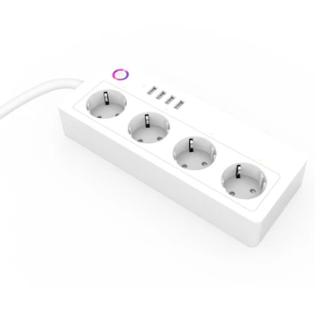 Hot Sell EU Plug USB Wifi Smart Ruler Power Outlet Compatible with Alexa Google Mini IFTTT Smart Life APP
Hot Sell EU Plug USB Wifi Smart Ruler Power Outlet Compatible with Alexa Google Mini IFTTT Smart Life APP