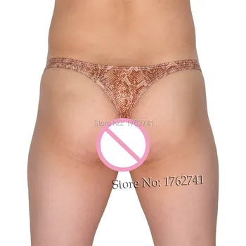 Sexy Men's Thong Bulge Pouch Snakeskin Pattern G-string Sexy Lingerie Comfy Male Bikinis Gay T-Back Underwear Clubwear
Sexy Men's Thong Bulge Pouch Snakeskin Pattern G-string Sexy Lingerie Comfy Male Bikinis Gay T-Back Underwear Clubwear