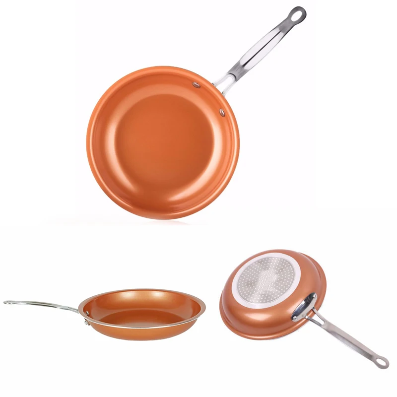 10 inch Non-stick Copper Frying Pan with Ceramic Induction Skillet Coating Induction Cooking Pans Kitchen Supplies
10 inch Non-stick Copper Frying Pan with Ceramic Induction Skillet Coating Induction Cooking Pans Kitchen Supplies