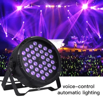 UV LED Stage Light Disco DJ Bar Stage Lamp DMX Strobe Wireless Remote Control Sound Activated Effect Light for Party Club
UV LED Stage Light Disco DJ Bar Stage Lamp DMX Strobe Wireless Remote Control Sound Activated Effect Light for Party Club