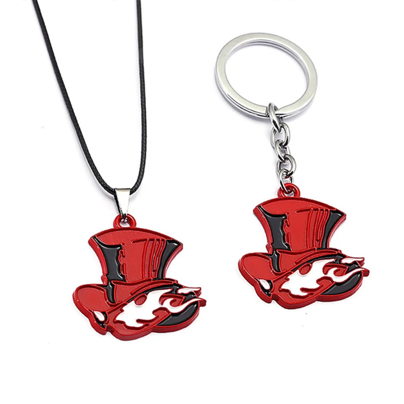 Hot Game Persona 5 P5 Cosplay Accessories Red Metal Pendant Keychain Keyring Necklace Key Chain
Hot Game Persona 5 P5 Cosplay Accessories Red Metal Pendant Keychain Keyring Necklace Key Chain