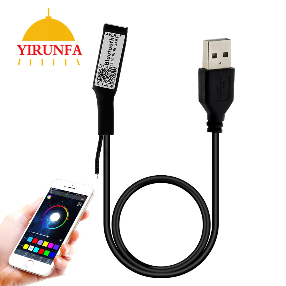 DC5-24V USB Mini RGB LED Controller App Bluetooth Control For RGB Led Strip Smart Phone Change RGB Led Color By Music Rhythm
DC5-24V USB Mini RGB LED Controller App Bluetooth Control For RGB Led Strip Smart Phone Change RGB Led Color By Music Rhythm