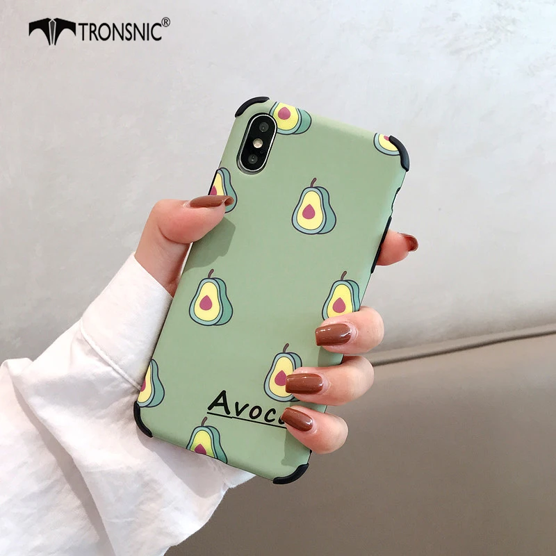 TRONSNIC Avocado Phone Case for iPhone X XS MAX XR Shockproof Matte Green Luxury Case for iPhone 6 6S 7 8 Plus Fashion Cover Hot
TRONSNIC Avocado Phone Case for iPhone X XS MAX XR Shockproof Matte Green Luxury Case for iPhone 6 6S 7 8 Plus Fashion Cover Hot