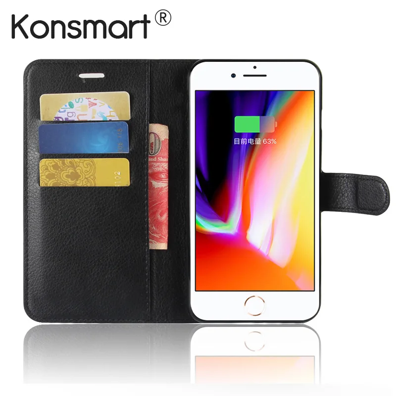KONSMART Leather Book Style Cover For iphone 8 Plus Wallet Style Flip PU Case For iphone 8 plus iphone8 Fundas Phone Cases Coque
KONSMART Leather Book Style Cover For iphone 8 Plus Wallet Style Flip PU Case For iphone 8 plus iphone8 Fundas Phone Cases Coque
