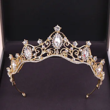FORSEVEN Silver/Gold Women Wedding Hair Accessories Crystal Crown Bridal Hair Jewelry Rhinestones Tiaras Headpiece Pageant JL
FORSEVEN Silver/Gold Women Wedding Hair Accessories Crystal Crown Bridal Hair Jewelry Rhinestones Tiaras Headpiece Pageant JL