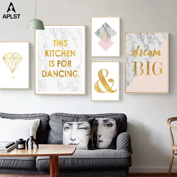 Marble Diamond Canvas Prints This Kitchen is for Dancing Dream Quote Poster Modern Wall Art Home Picture Decoration Decals
Marble Diamond Canvas Prints This Kitchen is for Dancing Dream Quote Poster Modern Wall Art Home Picture Decoration Decals